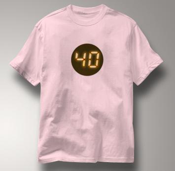 Big 40th Birthday T Shirt PINK 24 T Shirt Jack Bauer T Shirt TV T Shirt