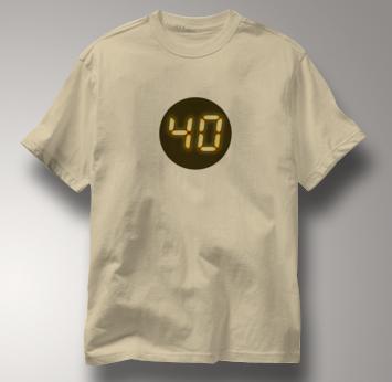 Big 40th Birthday T Shirt TAN 24 T Shirt Jack Bauer T Shirt TV T Shirt