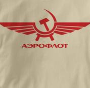 Aeroflot T Shirt Red Russian TAN Airlines T Shirt Aviation T Shirt Soviet T Shirt Red Russian T Shirt