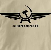 Aeroflot T Shirt Russian TAN Airlines T Shirt Aviation T Shirt Soviet T Shirt Russian T Shirt