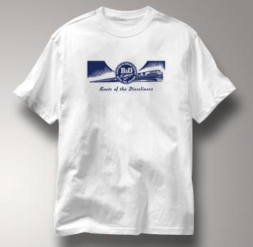 Baltimore & Ohio T Shirt Dieseliners WHITE Railroad T Shirt Train T Shirt B&O Museum T Shirt Dieseliners T Shirt