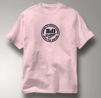 Baltimore & Ohio T Shirt Linking States PINK Railroad T Shirt Train T Shirt B&O Museum T Shirt Linking States T Shirt