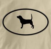 Beagle T Shirt Oval Profile TAN Dog T Shirt Oval Profile T Shirt