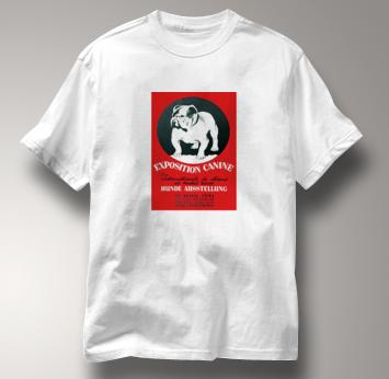 Bulldog T Shirt Expo WHITE Dog T Shirt Expo T Shirt