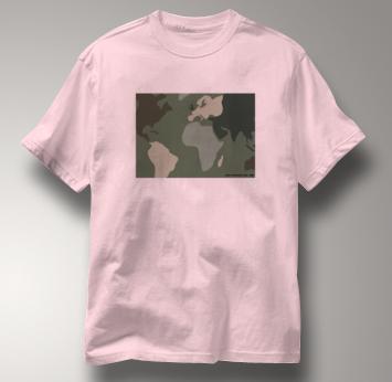 Peace T Shirt Camouflage PINK Camouflage T Shirt