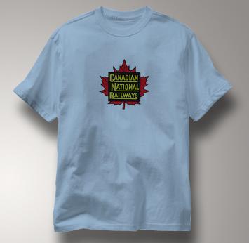 Canada National Railway T Shirt Vintage BLUE Railroad T Shirt Train T Shirt Vintage T Shirt