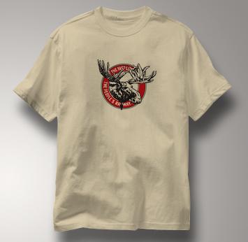 Canada National Railway T Shirt Vintage Moose TAN Railroad T Shirt Train T Shirt Vintage Moose T Shirt