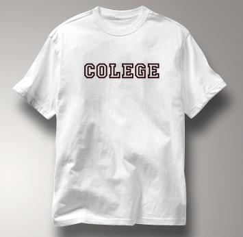 Colege T Shirt WHITE Peace T Shirt