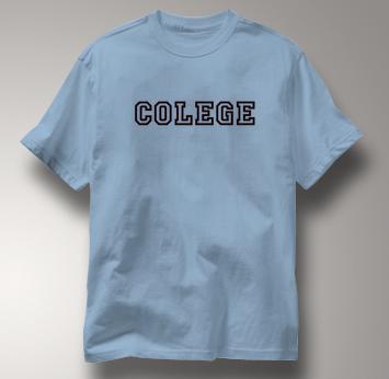 Colege T Shirt BLUE Peace T Shirt