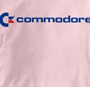 Commodore Computer T Shirt Vintage Logo PINK Vintage Logo T Shirt Geek T Shirt