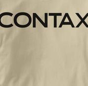 Contax Camera T Shirt Vintage Logo TAN Vintage Logo T Shirt
