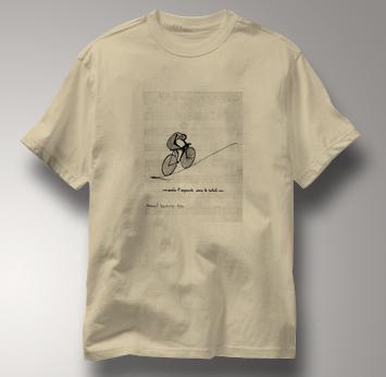 Bicycle T Shirt Duchamp TAN Cycling T Shirt Marcel Duchamp T Shirt