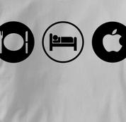 Mac T Shirt Eat Sleep Play GRAY Apple Computer T Shirt Obsession T Shirt Eat Sleep Play T Shirt Geek T Shirt