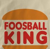 Foosball T Shirt King TAN Foosball King T Shirt