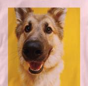 German Shepherd T Shirt Portrait PINK Dog T Shirt Portrait T Shirt