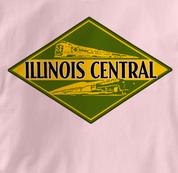 Illinois Central Railroad T Shirt Vintage PINK Train T Shirt Vintage T Shirt