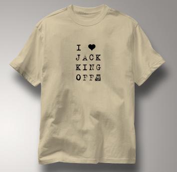 Poker T Shirt Jack King Off TAN Texas Holdem T Shirt Jack King Off T Shirt