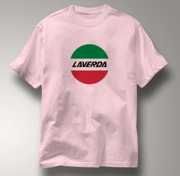 Laverda Motorcycle T Shirt Vintage Logo PINK Italian Motorcycle T Shirt Vintage Logo T Shirt