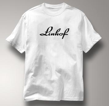 Linhof Camera T Shirt Black Logo WHITE Black Logo T Shirt