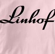 Linhof Camera T Shirt Black Logo PINK Black Logo T Shirt