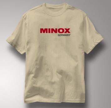 Minox Camera T Shirt Vintage Logo TAN Vintage Logo T Shirt