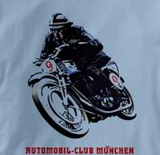Motorcycle T Shirt Club Munich BLUE Cycling T Shirt Club Munich T Shirt