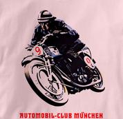 Motorcycle T Shirt Club Munich PINK Cycling T Shirt Club Munich T Shirt
