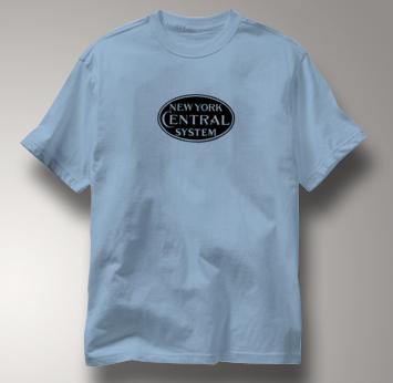 New York Central Lines T Shirt System BLUE Railroad T Shirt Train T Shirt System T Shirt