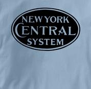 New York Central Lines T Shirt System BLUE Railroad T Shirt Train T Shirt System T Shirt