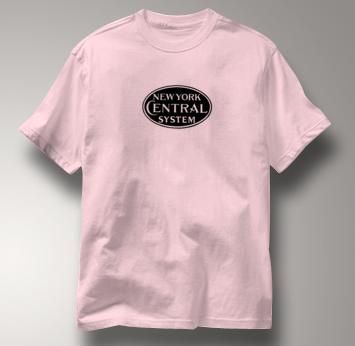 New York Central Lines T Shirt System PINK Railroad T Shirt Train T Shirt System T Shirt