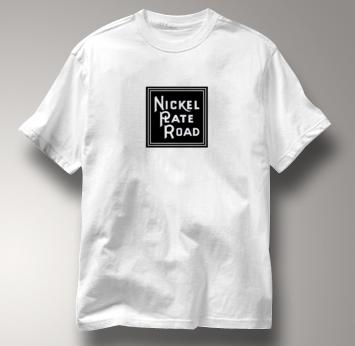 Nickel Plate Road T Shirt Vintage Logo WHITE Railroad T Shirt Train T Shirt Vintage Logo T Shirt