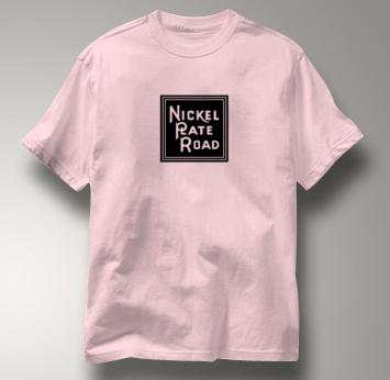 Nickel Plate Road T Shirt Vintage Logo PINK Railroad T Shirt Train T Shirt Vintage Logo T Shirt