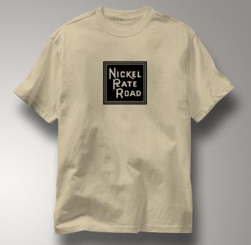 Nickel Plate Road T Shirt Vintage Logo TAN Railroad T Shirt Train T Shirt Vintage Logo T Shirt