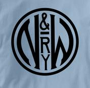 Norfolk & Western T Shirt Vintage N&W BLUE Railroad T Shirt Train T Shirt Vintage N&W T Shirt