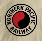 Northern Pacific Railway T Shirt Logo TAN Railroad T Shirt Train T Shirt Logo T Shirt