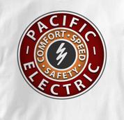 Pacific Electric Railway T Shirt Vintage WHITE Railroad T Shirt Train T Shirt Vintage T Shirt