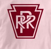 Pennsylvania Railroad T Shirt Railway Logo PINK Train T Shirt Railway Logo T Shirt