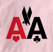 Poker T Shirt American Airlines AA PINK Texas Holdem T Shirt American Airlines AA T Shirt