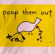 Peace T Shirt Poop Them Out PINK Poop Them Out T Shirt