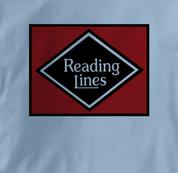 Reading Lines T Shirt Vintage BLUE Railroad T Shirt Train T Shirt Vintage T Shirt