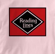 Reading Lines T Shirt Vintage PINK Railroad T Shirt Train T Shirt Vintage T Shirt