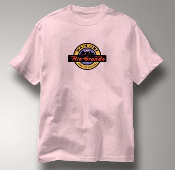 Rio Grande T Shirt Thru the Rockies Main Line PINK Railroad T Shirt Train T Shirt Thru the Rockies Main Line T Shirt