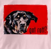 Rottweiler T Shirt Portrait PINK Dog T Shirt Portrait T Shirt