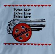 Santa Fe T Shirt Extra Fast BLUE Railroad T Shirt Train T Shirt Extra Fast T Shirt