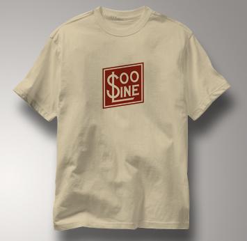 SOO Line T Shirt Railway Logo TAN Railroad T Shirt Train T Shirt Railway Logo T Shirt