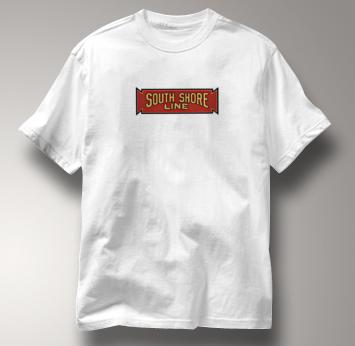 South Shore Line T Shirt Vintage WHITE Railroad T Shirt Train T Shirt Vintage T Shirt