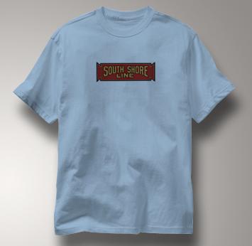 South Shore Line T Shirt Vintage BLUE Railroad T Shirt Train T Shirt Vintage T Shirt