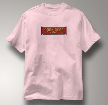 South Shore Line T Shirt Vintage PINK Railroad T Shirt Train T Shirt Vintage T Shirt