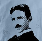 Nikola Tesla T Shirt Physicist BLUE Science T Shirt Physicist T Shirt Geek T Shirt