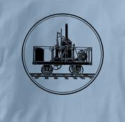 Tom Thumb T Shirt BLUE Railroad T Shirt Train T Shirt B&O Museum T Shirt